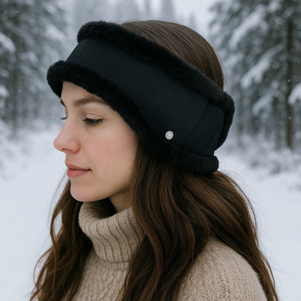 UGG Black Shearling Headband